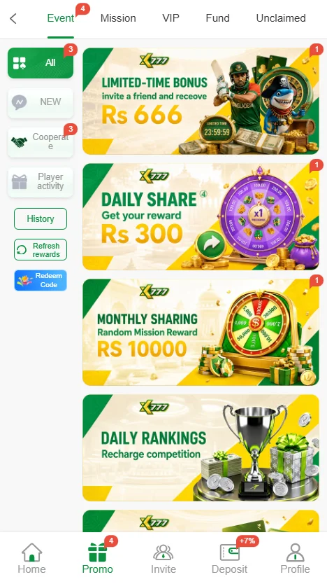 XK777 Game Promotion