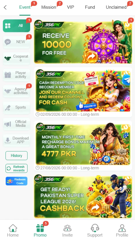 356PK Game Promotions
