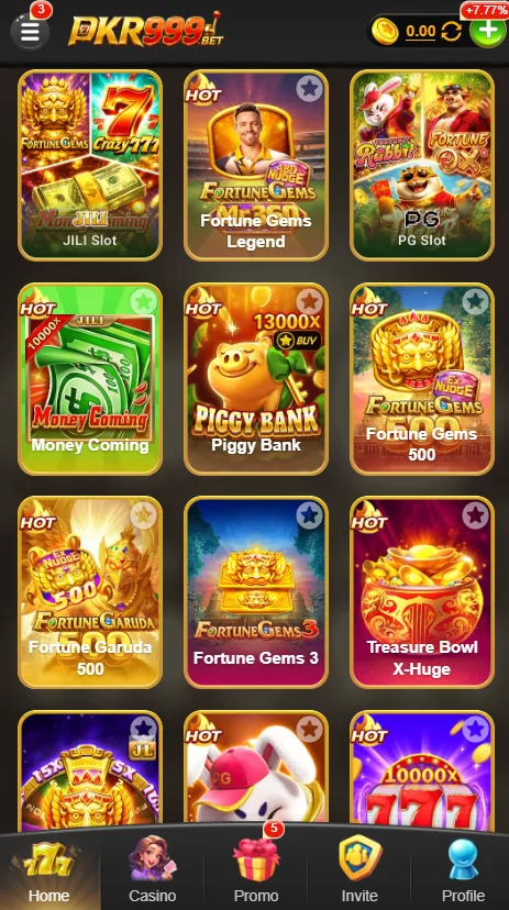 999PKR Game Categories
