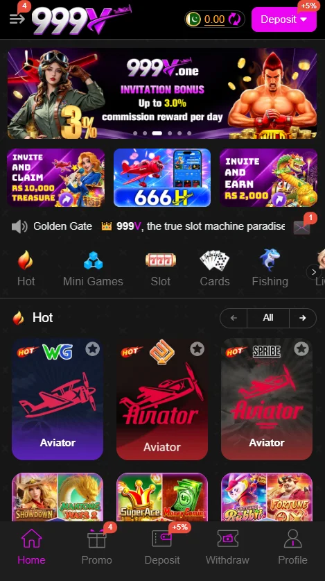 999V Game Interface