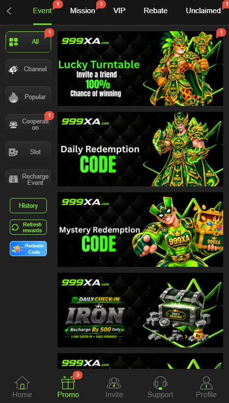 999XA Game APK Promotions