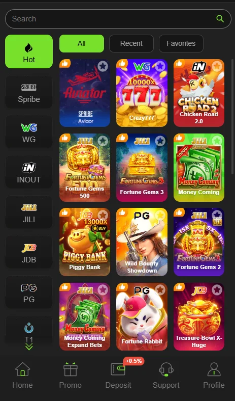 XD 777 Game Categories