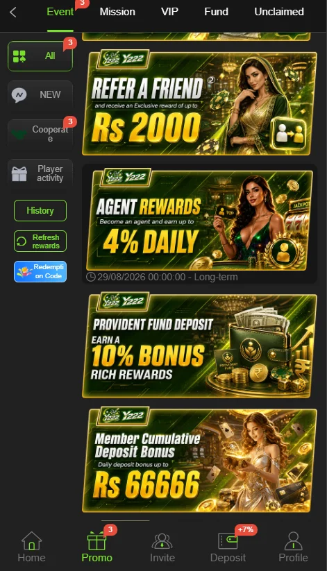 Y222 Game Promotions